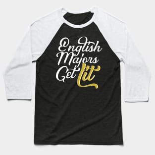 English Majors Gelt Lit Baseball T-Shirt